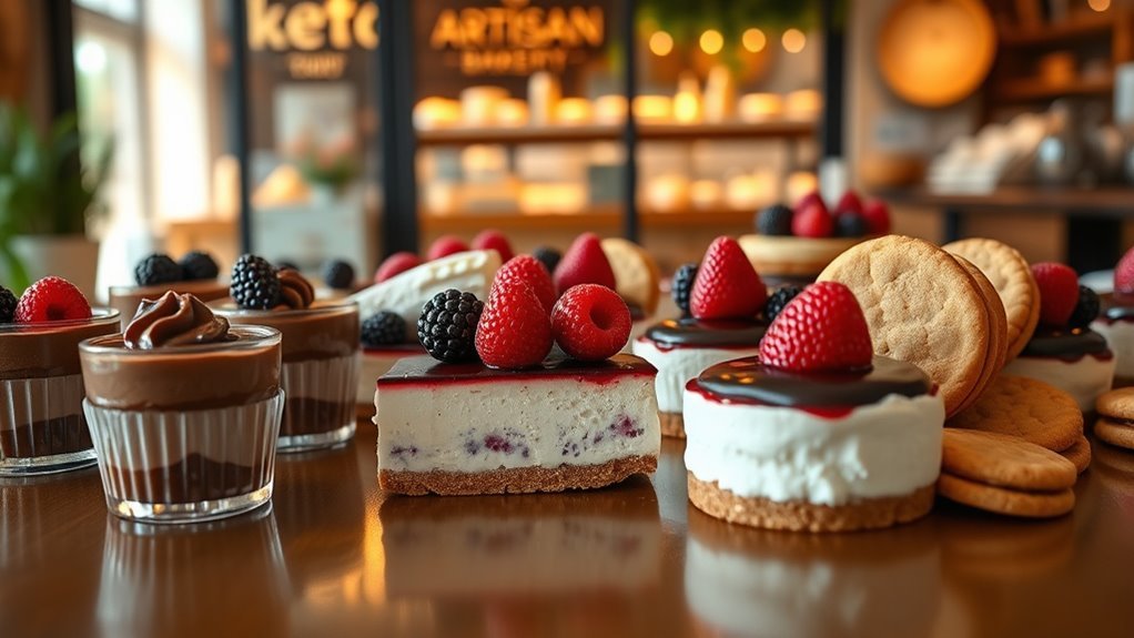 keto desserts from bakeries