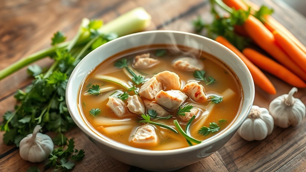 keto friendly chicken noodle soup