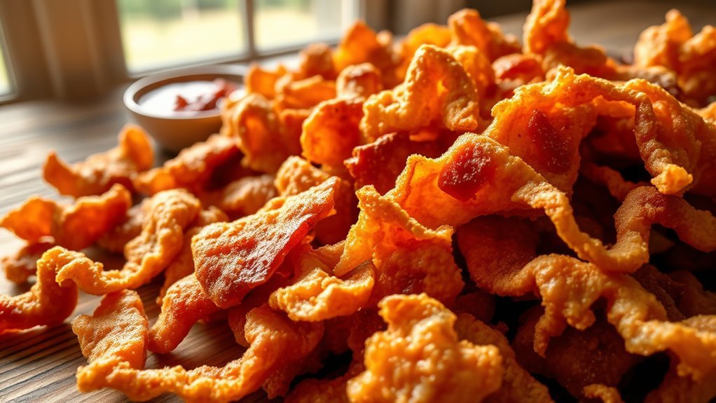 keto friendly crunchy pork skins