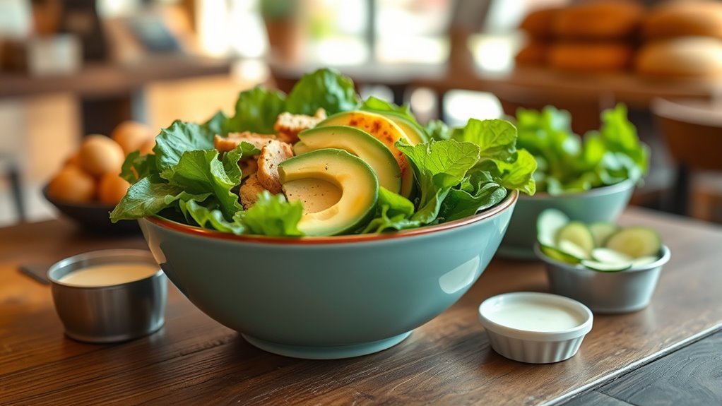 keto friendly customizable salads