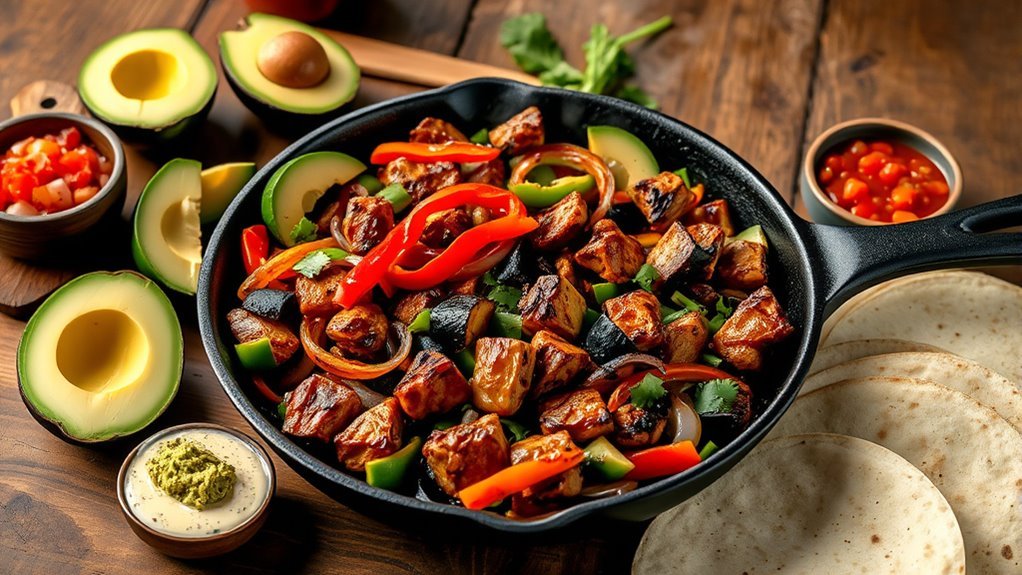 keto friendly fajita ingredients