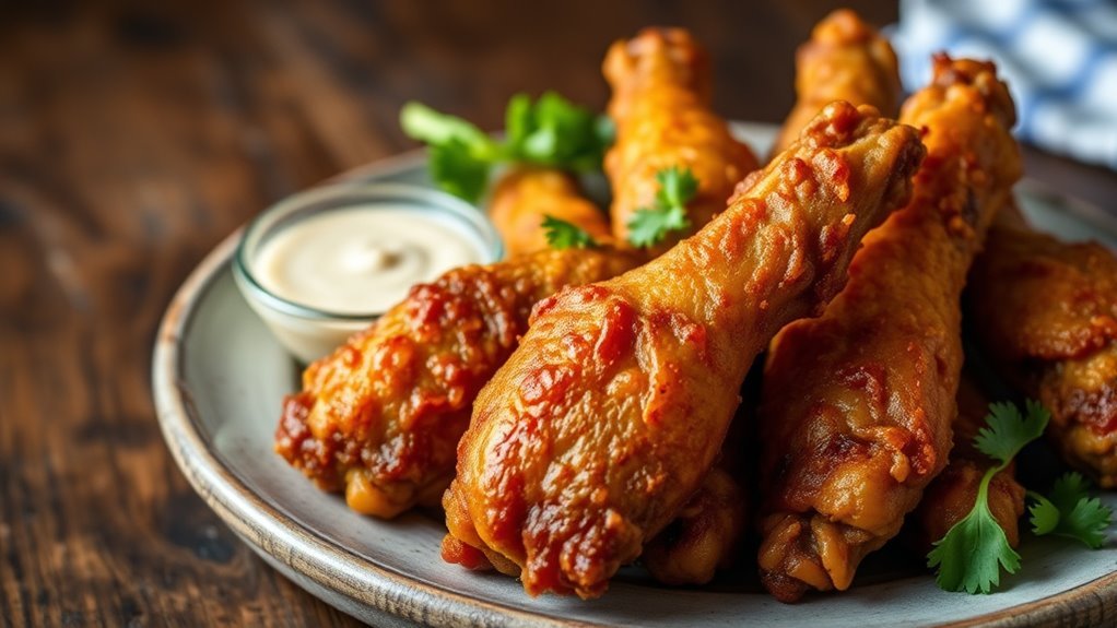 keto friendly fried chicken wings