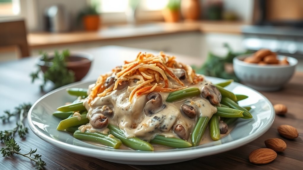 keto friendly green bean casserole