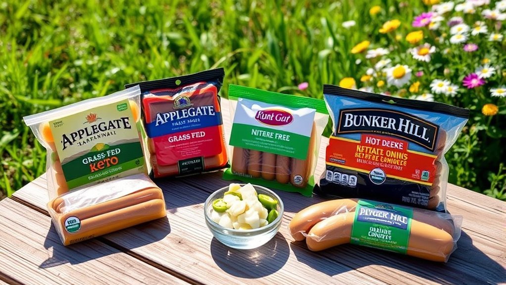 keto friendly hot dog brands