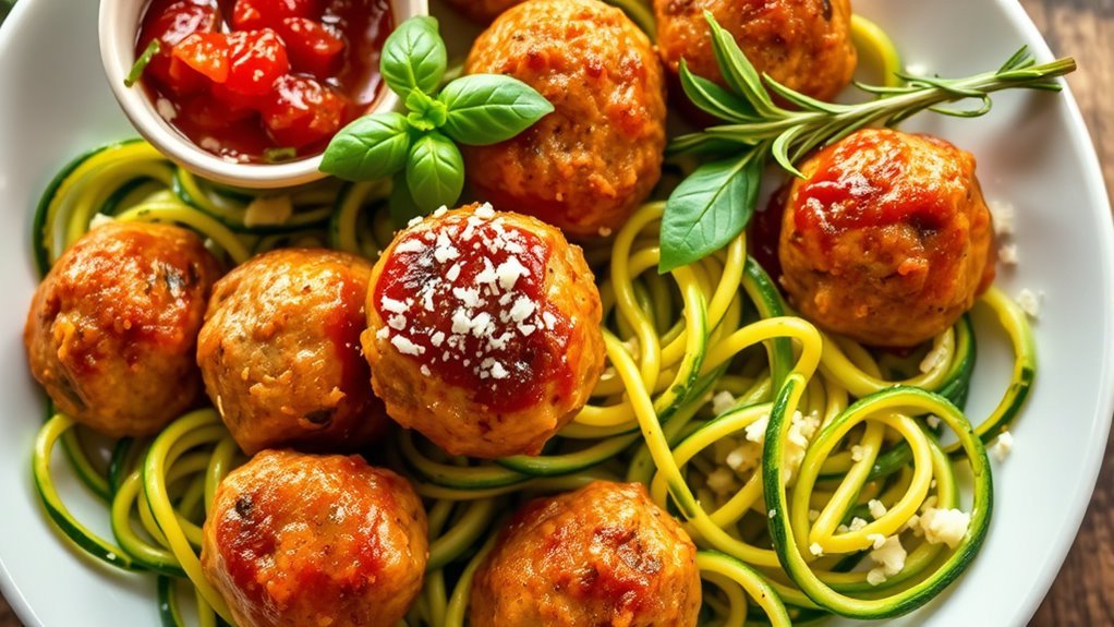 keto meatball side dishes