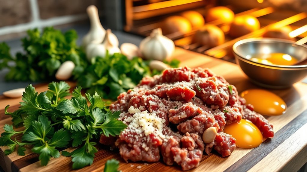 keto meatballs with flavorful ingredients