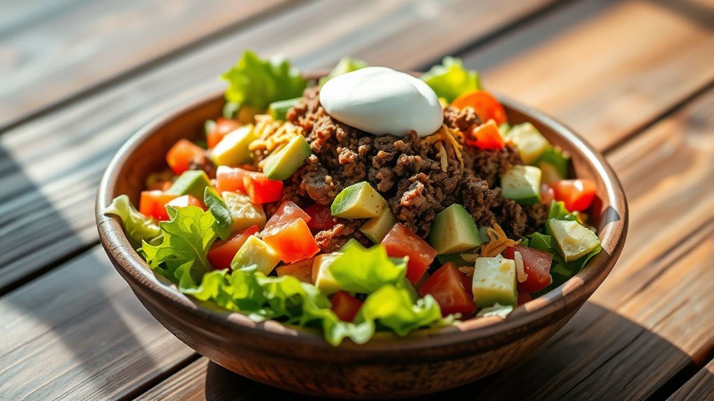 keto taco salad tips