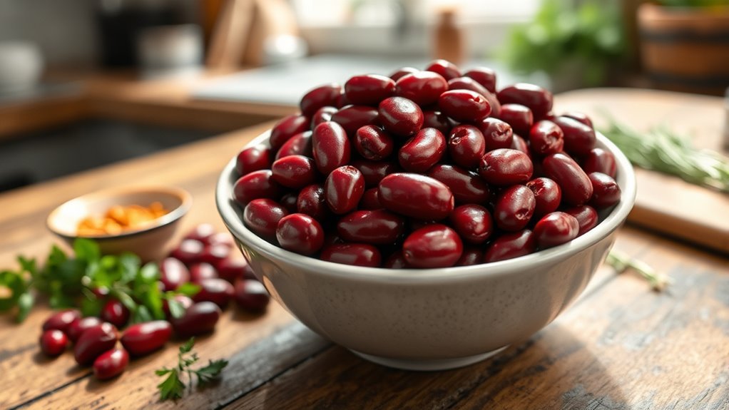 kidney beans carb content
