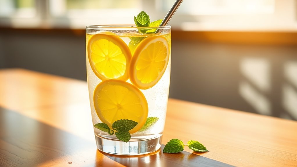 lemon water enhances hydration