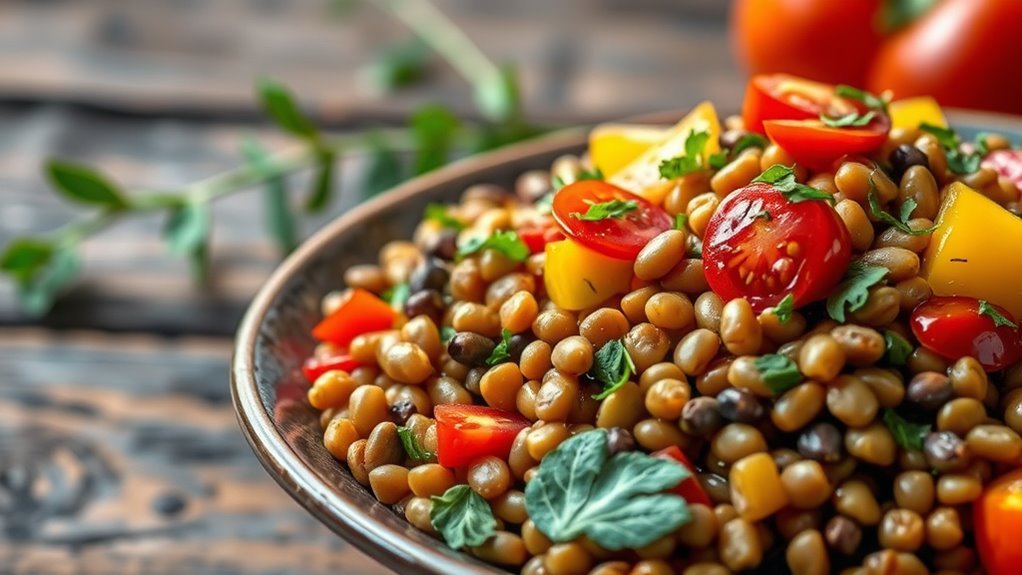 lentils carbs protein fiber