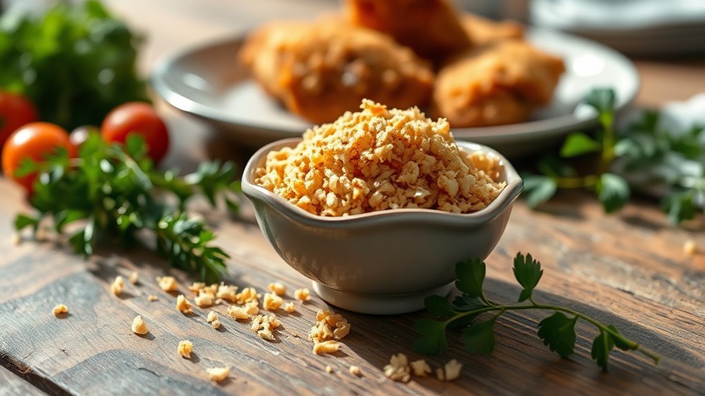 light airy crunchy breadcrumbs