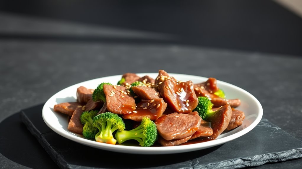 low carb beef and broccoli