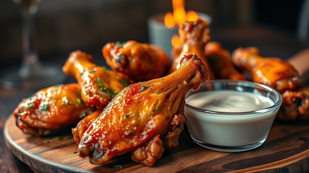 low carb chicken wing option