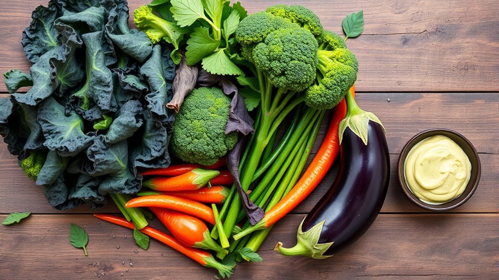 low carb fiber rich vegetables