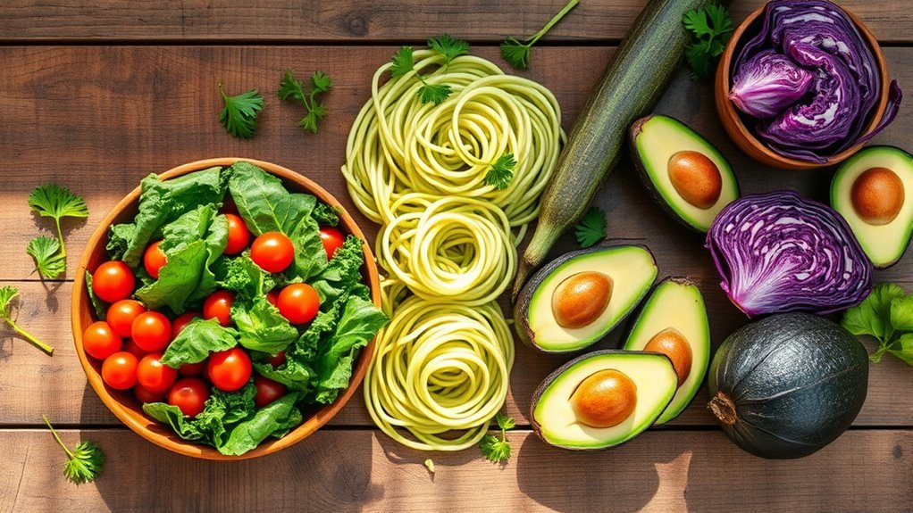 low carb fiber rich vegetables