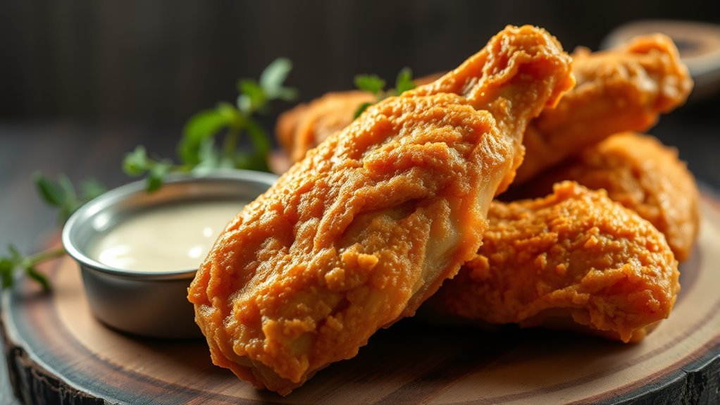 low carb fried wings