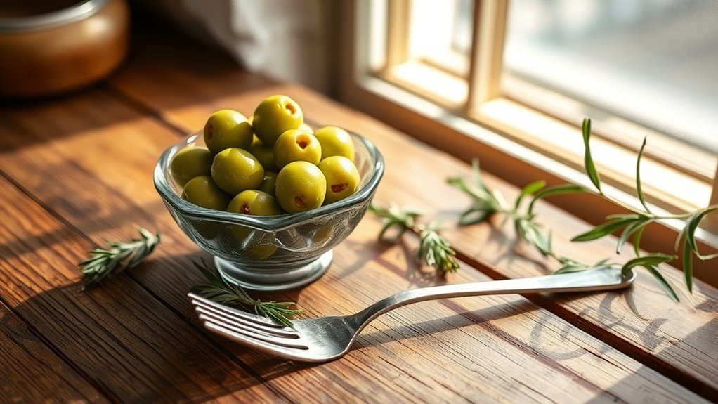 low carb green olives snack