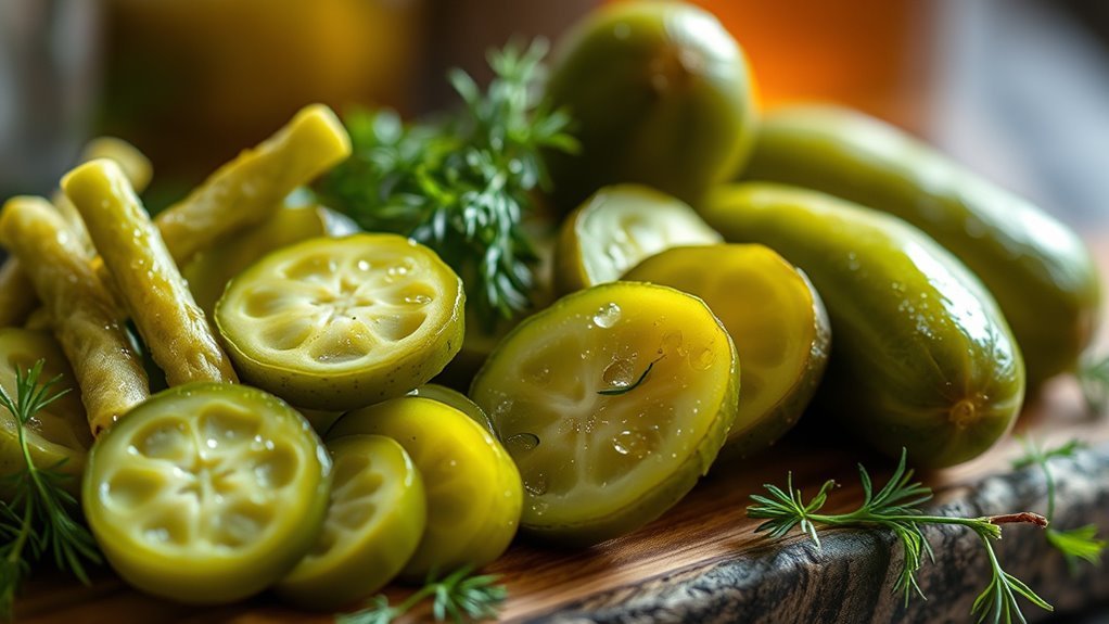 low carb probiotic rich pickles