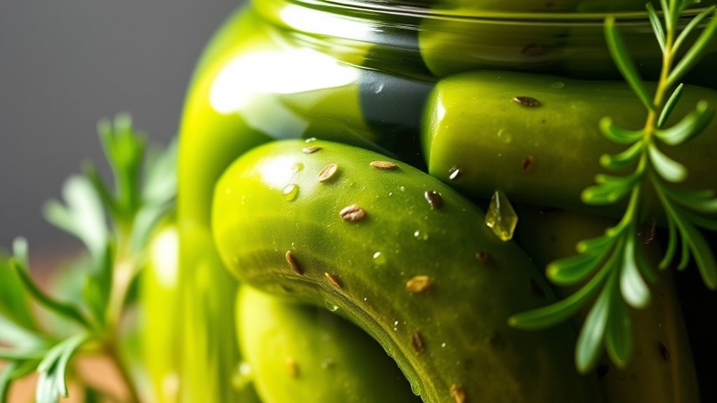 low carb probiotic rich pickles