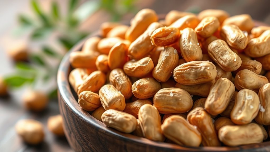 low carb salted peanuts snack