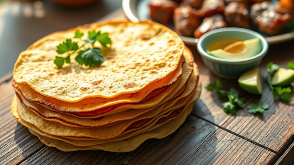 moderate corn tortilla usage