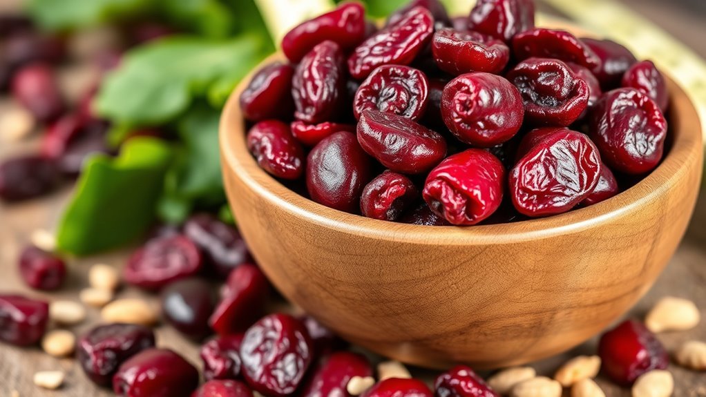moderation in dried cranberries