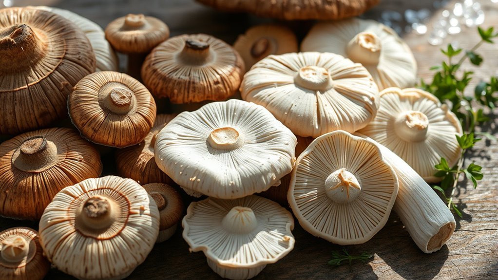 mushroom carb content comparison