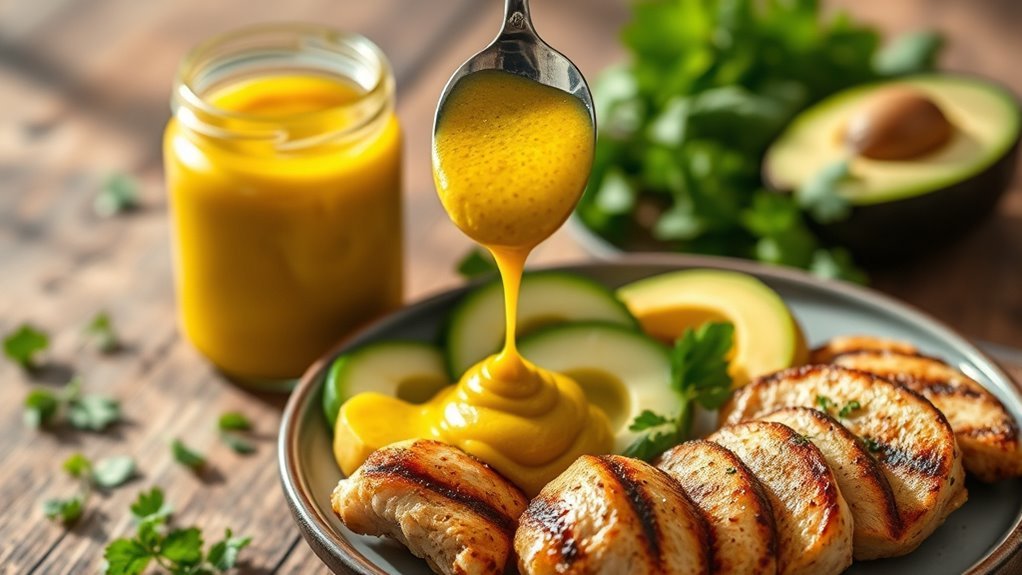 mustard low calorie keto condiment