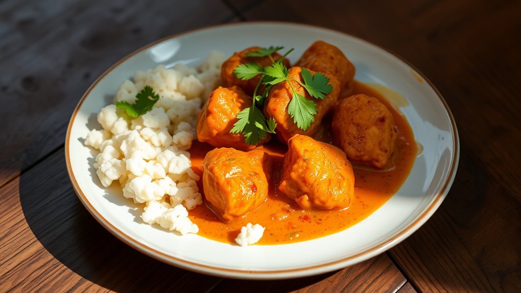 nutritional profile of chicken tikka