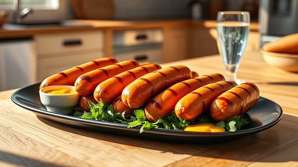 nutritional profile of hot dogs