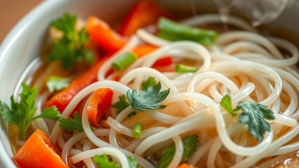 nutritional profile of rice noodles