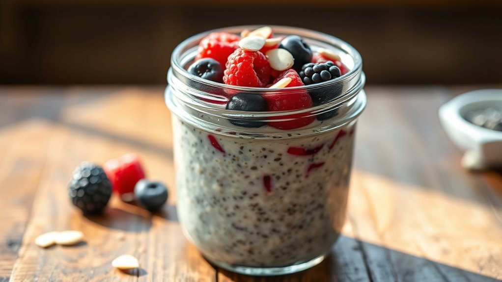 nutritious overnight oats preparation