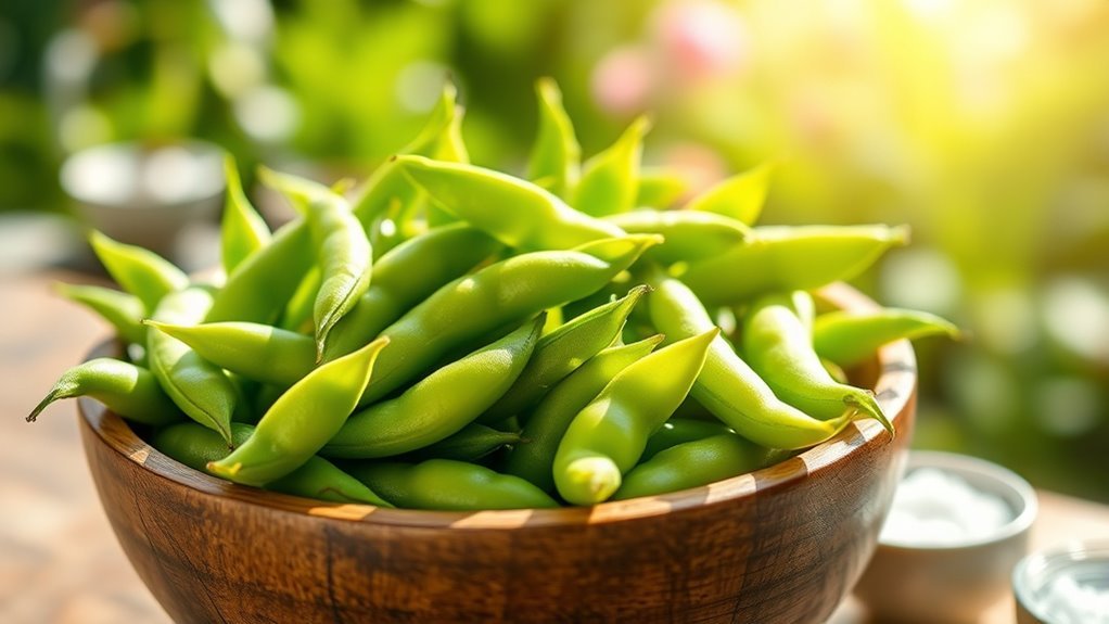 nutritious young soybeans snack