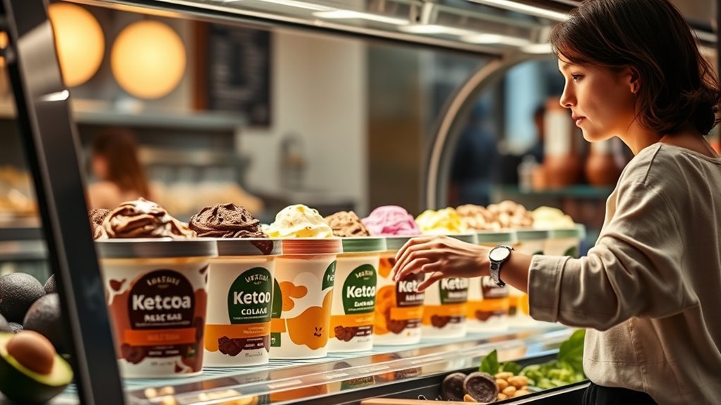 online keto ice cream shopping
