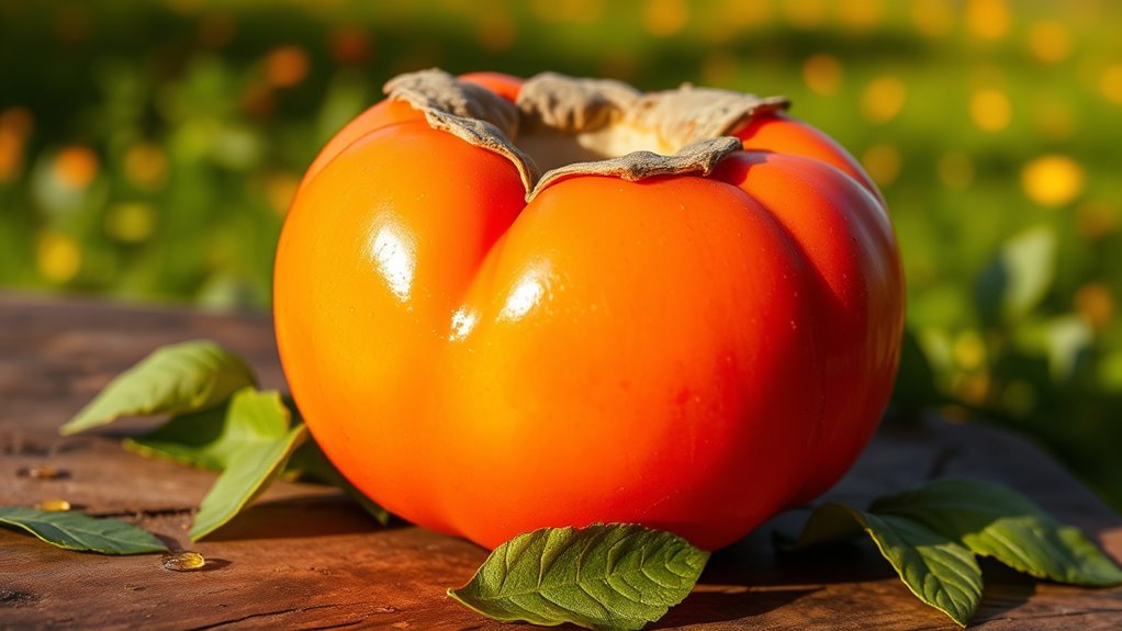 persimmons carbohydrate content comparison