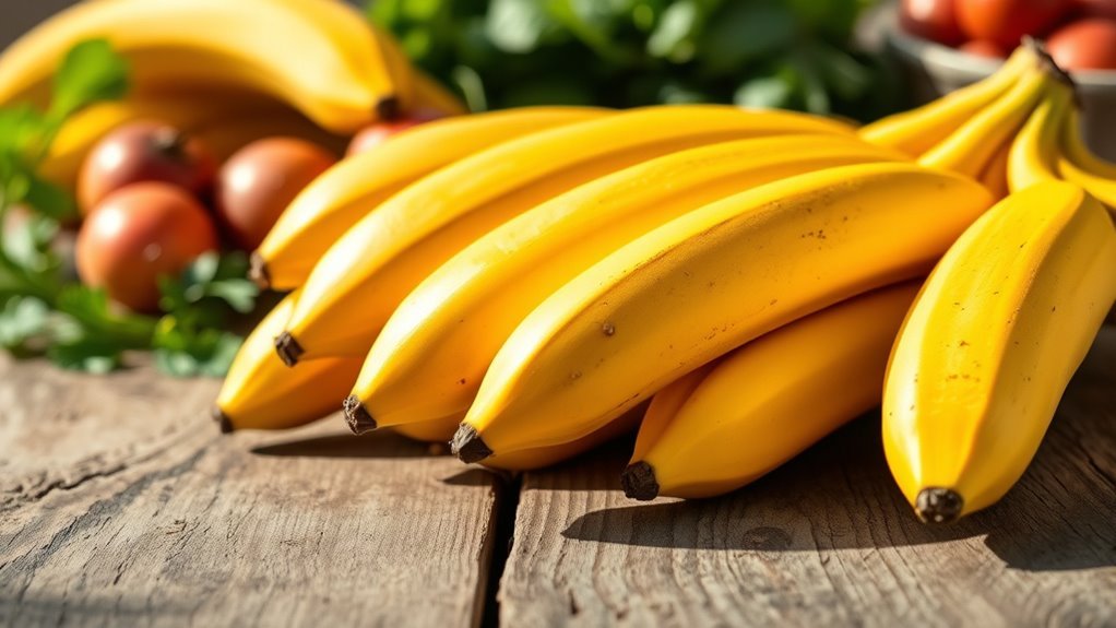 plantains higher in carbohydrates
