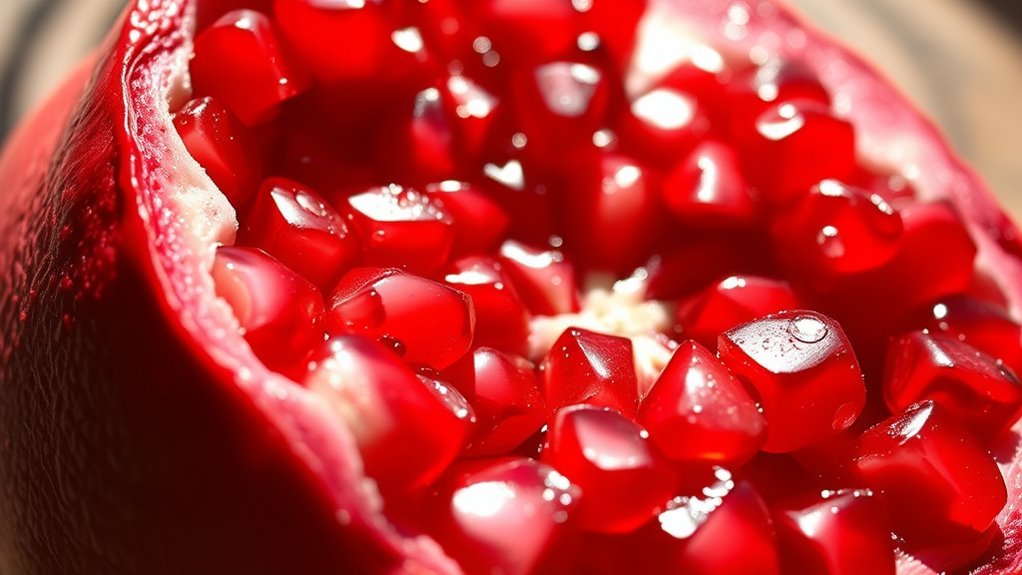 pomegranates have high carbohydrates