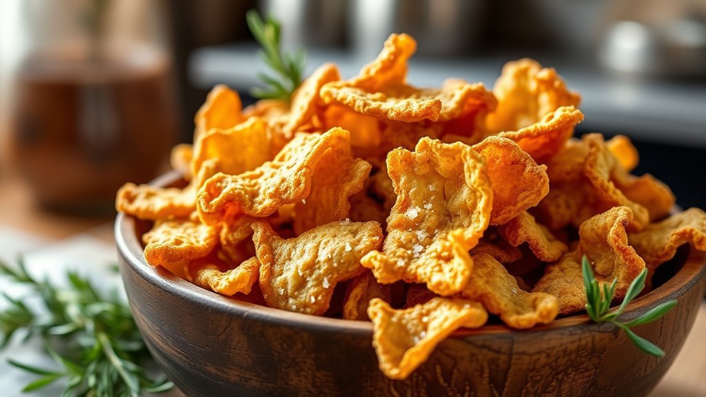 pork rinds high protein snack