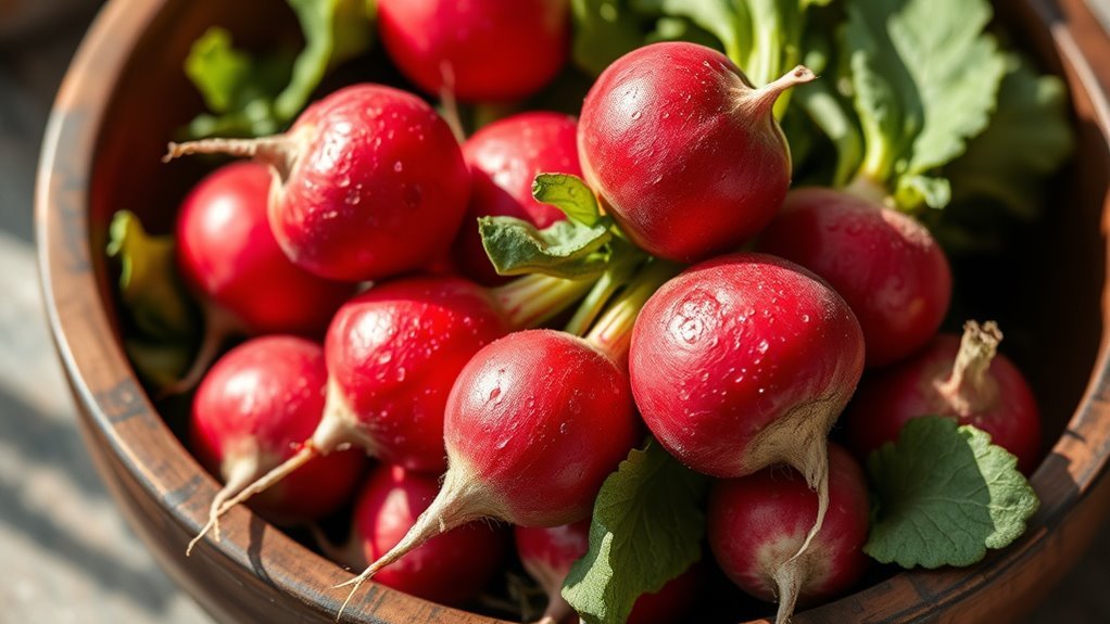 radishes low carb vegetables