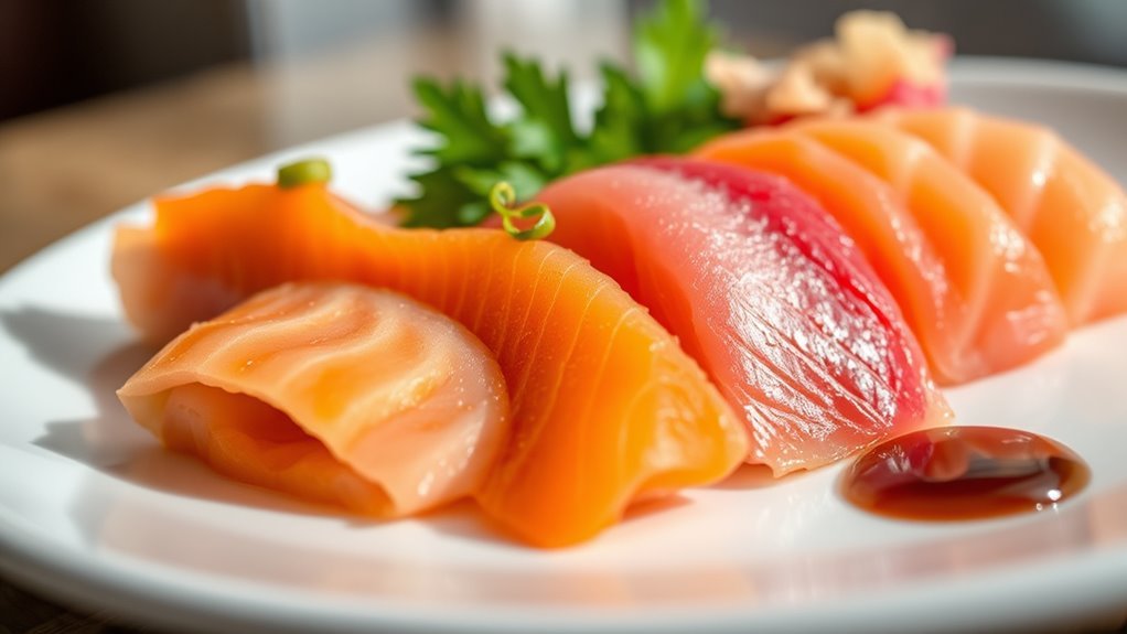sashimi fits keto diet