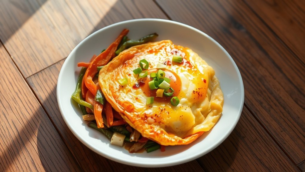 savory chinese omelet dish