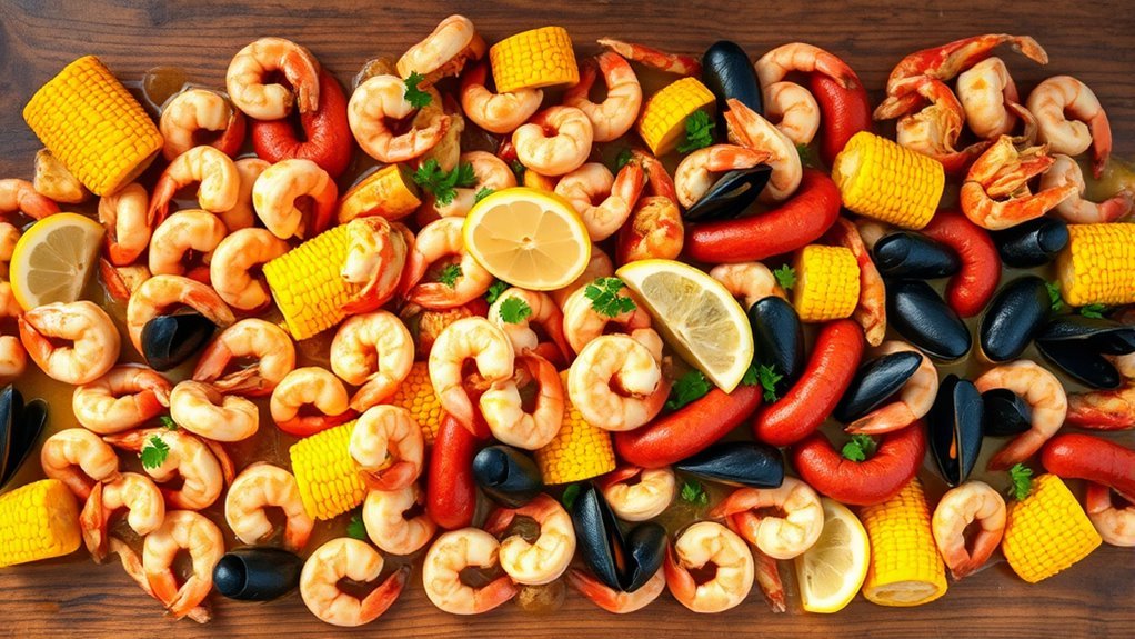 seafood boil celebration components