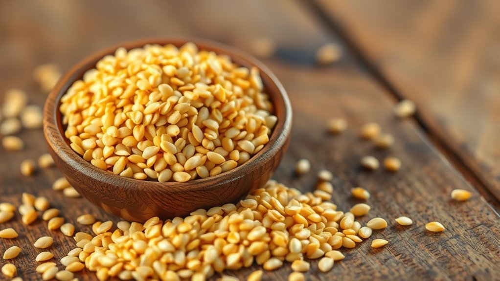 sesame seeds net carbs
