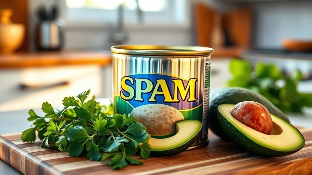 spam s protein and fat