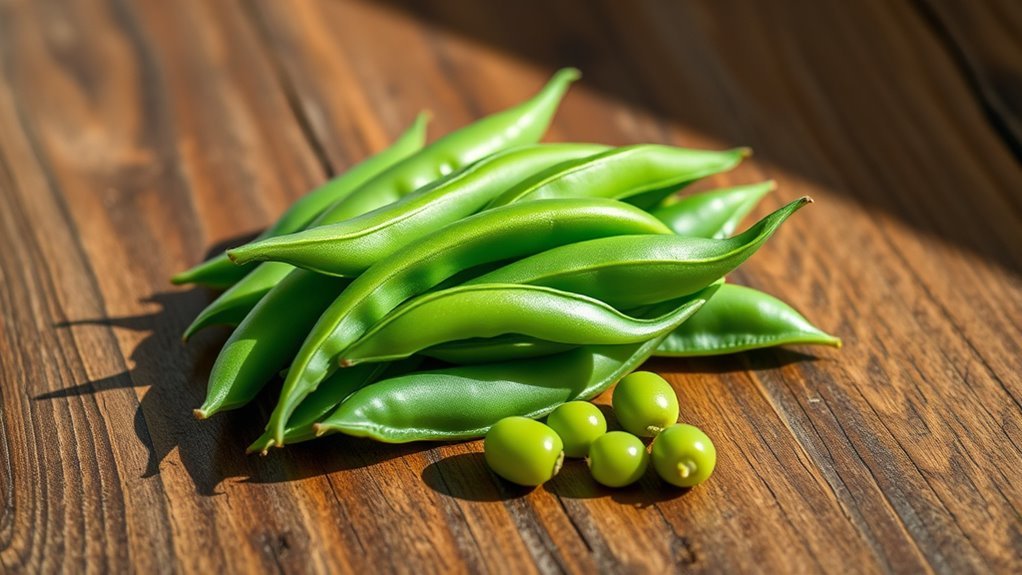 sugar snap peas comparison nutrition