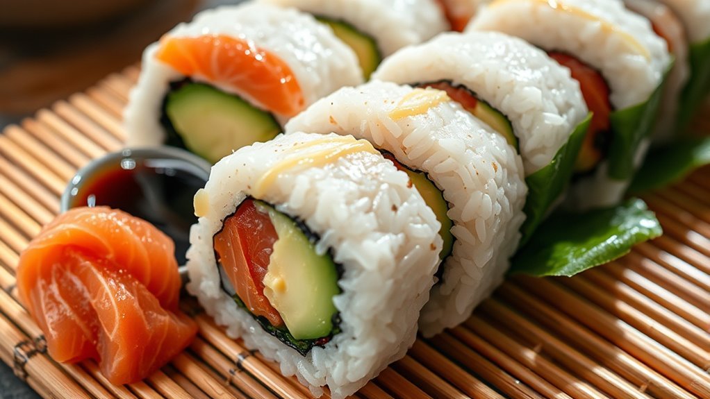 sushi rice high carbohydrates
