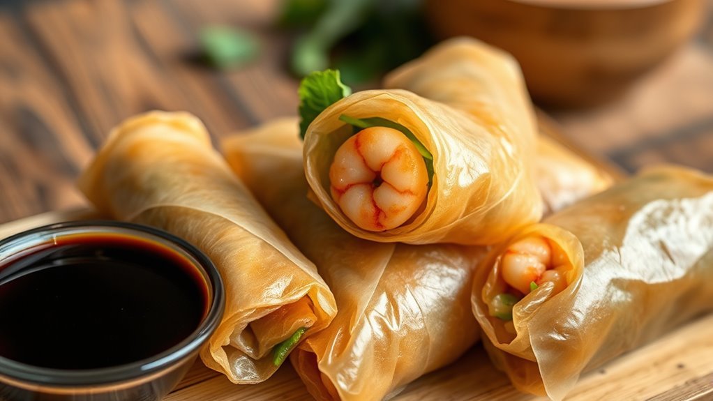 traditional spring rolls carbohydrates