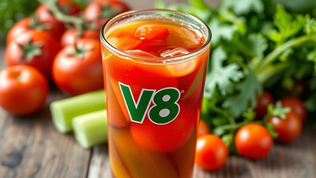 v8 juice carbohydrate content
