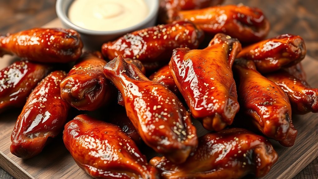 variety of chicken wings