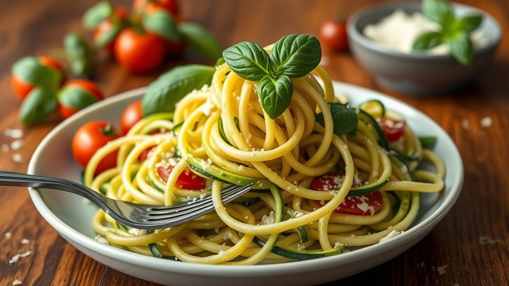 zucchini noodles for healthy eating